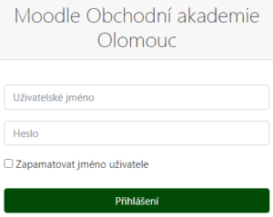 Moodle Obchodní akademie Olomouc
