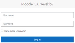 MOODLE OA NEVEKLOV